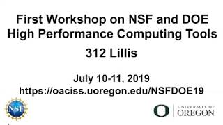 Introduction - NSFDOE Day 1 Talk 1