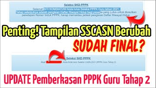 Cek Perubahan Akun SSCASN, Jadwal Pemberkasan PPPK Tahap 2 dan Jadwal Pengisian DRH PPPK Tahap 2