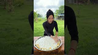 Cooking yummy deep fried eggs crispy recipe