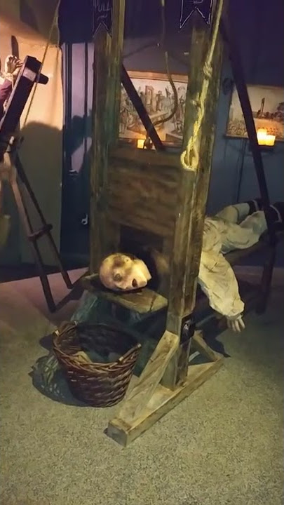 The guillotine at Medieval Torture Museum