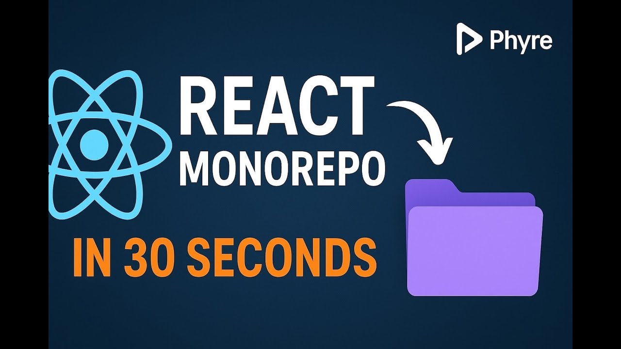 Turn Any React App Into a Monorepo in 30 Seconds | Meet Phyre - YouTube