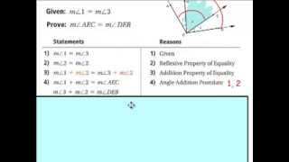 Geometry Ch. 2.5 Reasoning in Algebra and Geometry