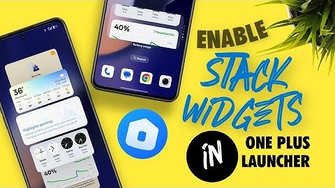 Enable Stack Widgets On OnePlus Devices