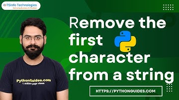How to remove the first character from a string in Python