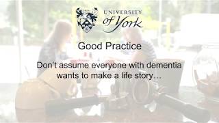 Life story work in dementia care: a film about good practice