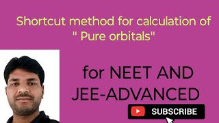 how to calculate pure orbitals//simple trick to find pure orbitals