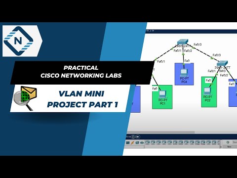 VLAN Mini Project Part 1 | CISCO Packet Tracer | Video # 23