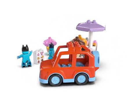 Miniatura del video del prodotto LEGO - DUPLO BLUEY Visita alla gelateria di BLUEY 10458