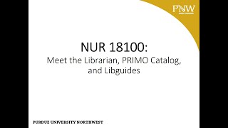 2020 NUR 181 Intro and Libguides