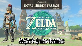 How To Get The Soldier's Set in Tears Of The Kingdom + Royal Hidden Passage way and Bubbul Frog