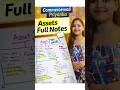 Assets important notes || commerce class 11|| important notes || #account #assets #class11 #study