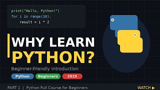 Why You Should Learn Python in 2025 | Python Introduction for Beginners (Bangla)