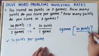 Solve Word Problems Involving Rates | Grade 7 | Matatag Curriculum | Explain in Detailed | Wealth
