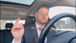 What happens if a victim doesn't show up in court