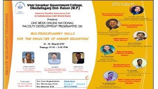 Day 2 Faculty Development Programme (March 19, 2021)