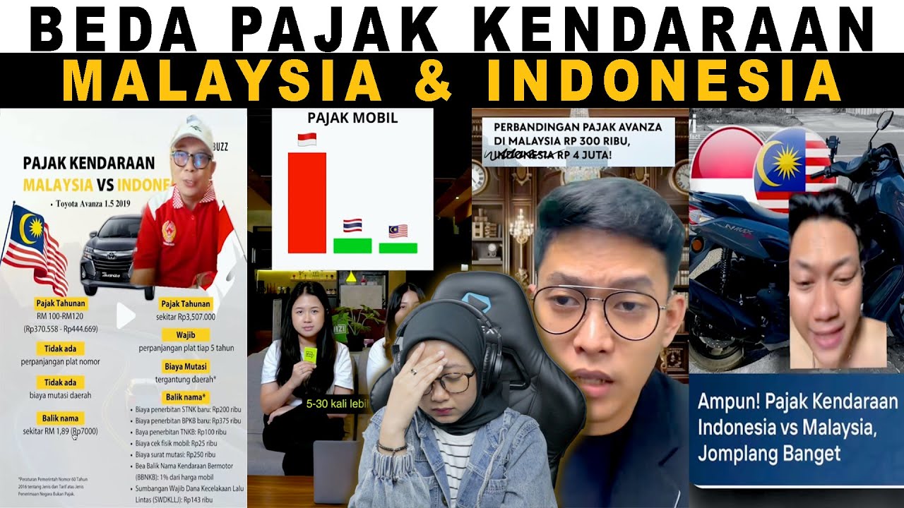 PERBEDAAN PAJAK KENDARAAN INDONESIA DAN MALAYSIA❗EMANG MALAYSIA SEMURAH ITU...