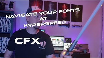 The quickest way to browse fonts on your Crystal Focus 10 (CFX) lightsaber!