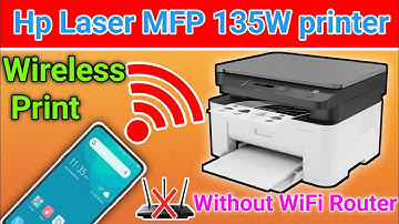 How to setup Wi FI Direct on HP Laser MFP 135w printer with android phone and iphone.wireless print.