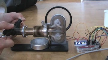 Stirling Engine, Measure Rotation Speed with Arduino and Hall Effect Sensor