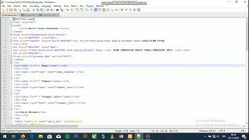 Demo Pembuatan Form KTP (Kartu Tanda Penduduk) Pemrograman WEB