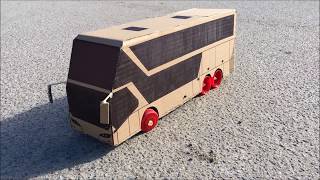 How to Make RC Bus - Cardboard Toy DIY