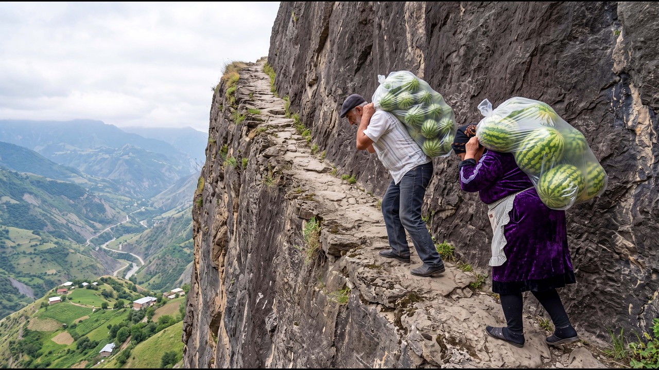 Thumbnail for They Risked Their Lives Carrying 300 Kg of Watermelons Through Dangerous Mountains