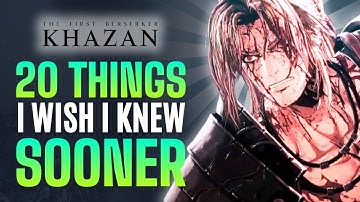 The First Berserker: Khazan | ESSENTIAL Tips & Tricks You NEED To Know