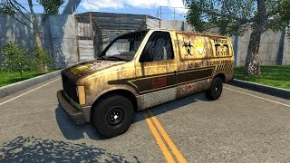 BeamNG Drive Zombie Response Team Van Crash Testing #36 - Insanegaz screenshot 2