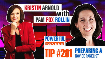 Powerful Panel Discussion Tip #281 with Pam Fox Rollin: Preparing a Novice Panelist