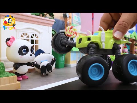 警車抓住壞蛋車 | 寶寶玩具 | 兒童玩具 | 玩具巴士