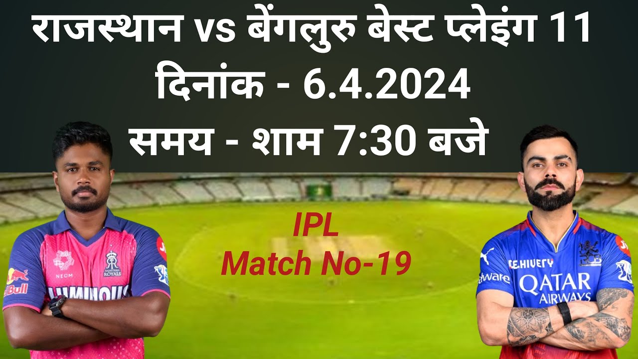 RCB vs RR Playing 11 2024 | RCB vs RR Playing 11 | IPL