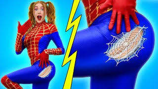 MY NANNY IS SPIDER-WOMAN! WE ADOPTED A NANNY || Babysitter Is Superhero By 123 GO! TRENDS