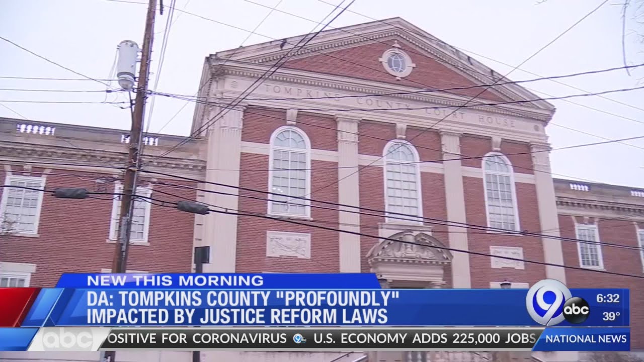 DA Tompkins County "profoundly" impacted bu justice reform laws YouTube