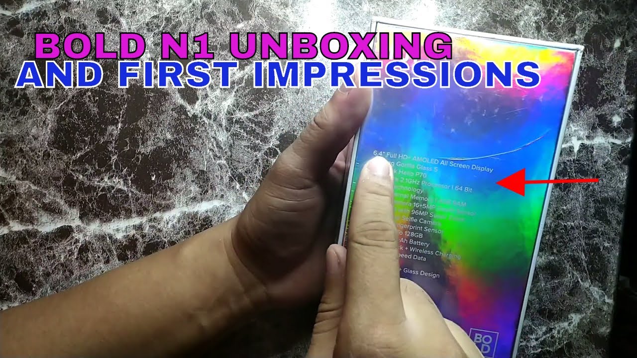 Bold N1 All Screen Display , 6.4"- First Look and UNBOXING (RAVEN BLACK)!