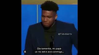 Discurso de Giannis Antetokounmpo luego de ganar el ( Campeonato MVP )😭❤️