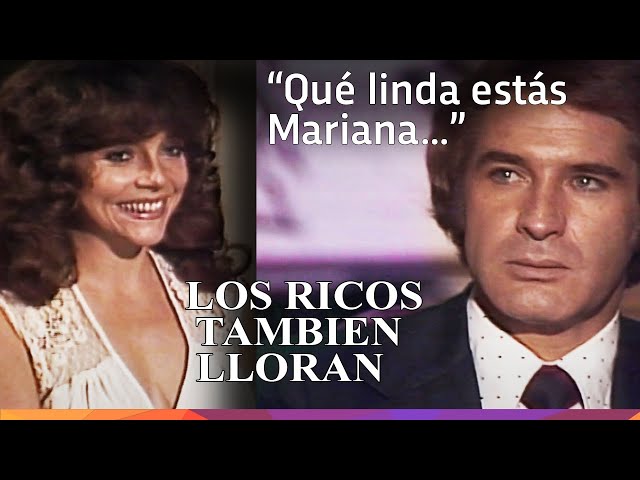 Luis Alberto fascinado con Mariana - Los ricos también lloran - 1979 class=