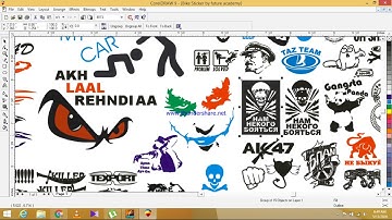 Car & Bike-Sticker-CDR-Free-Download || Coreldraw Tutorial idea printing press