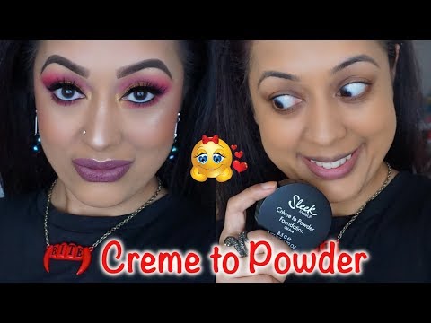 REVIEW & DEMO: Sleek MakeUP Creme to Powder Foundation and GIVEAWAY (Closed)! -