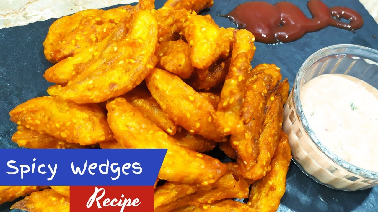 Spicy Wedges recipe by Rabia Masaladar potato 🥔 wedges don't miss