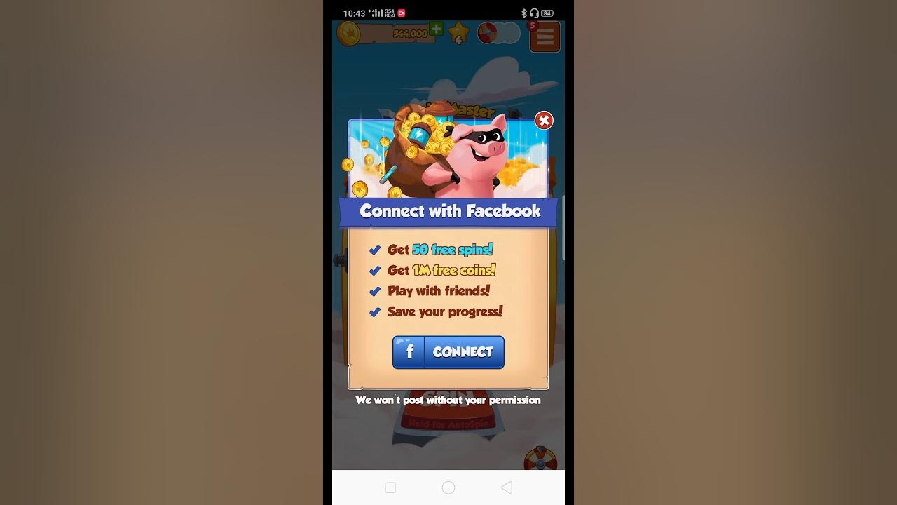 Coin master problem for fb caonnected YouTube