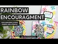 Rainbow Encouragement Cards (Pinkfresh Studio)