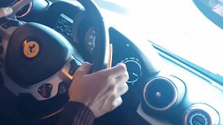 Crazy drive Ferrari In Paris.
