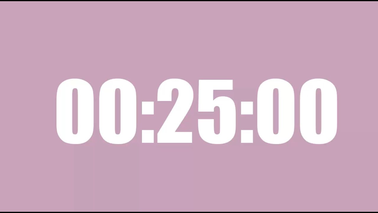 25 Minutes of Deep Focus | Work Countdown | Study Timer - YouTube