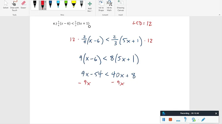 Chapter 2.8 - Solving Linear Inequalities
