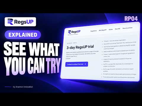 RegsUP Free Trial: What Can You Try in 3 Days? | RegsUP #04