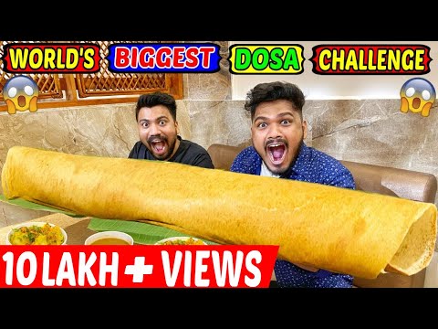 WORLD'S BIGGEST DOSA EATING CHALLENGE IN HYDERABAD | HYDERABAD TOUR | Food Challenge(Ep-394)