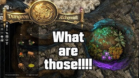 Dungeon Alchemist - Making a Cave Battle map - TTRPG Battle Map & Encounters | CMDR_Aconite