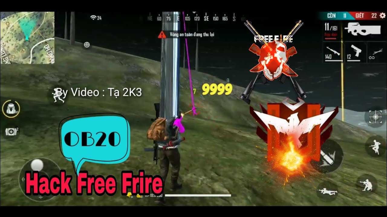 MOD APK FREE FIRE OB20 1.46.1 V2 WALL HACK FULL, PINK BODY, ANTENNA