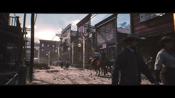 Red Dead Redemption 2 Inspired Wild West Town in UE5 | Unreal Engine 5 Environment Cinematic