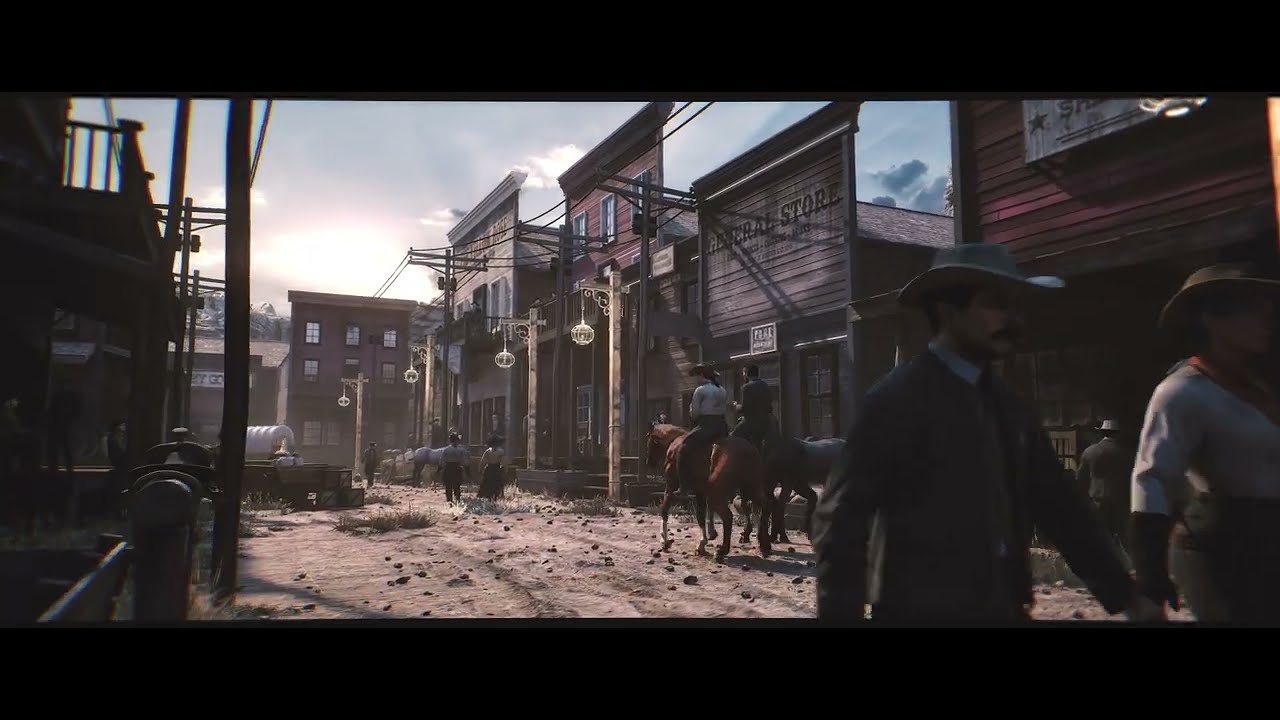 Red Dead Redemption 2 Inspired Wild West Town in UE5 | Unreal Engine 5 Environment Cinematic